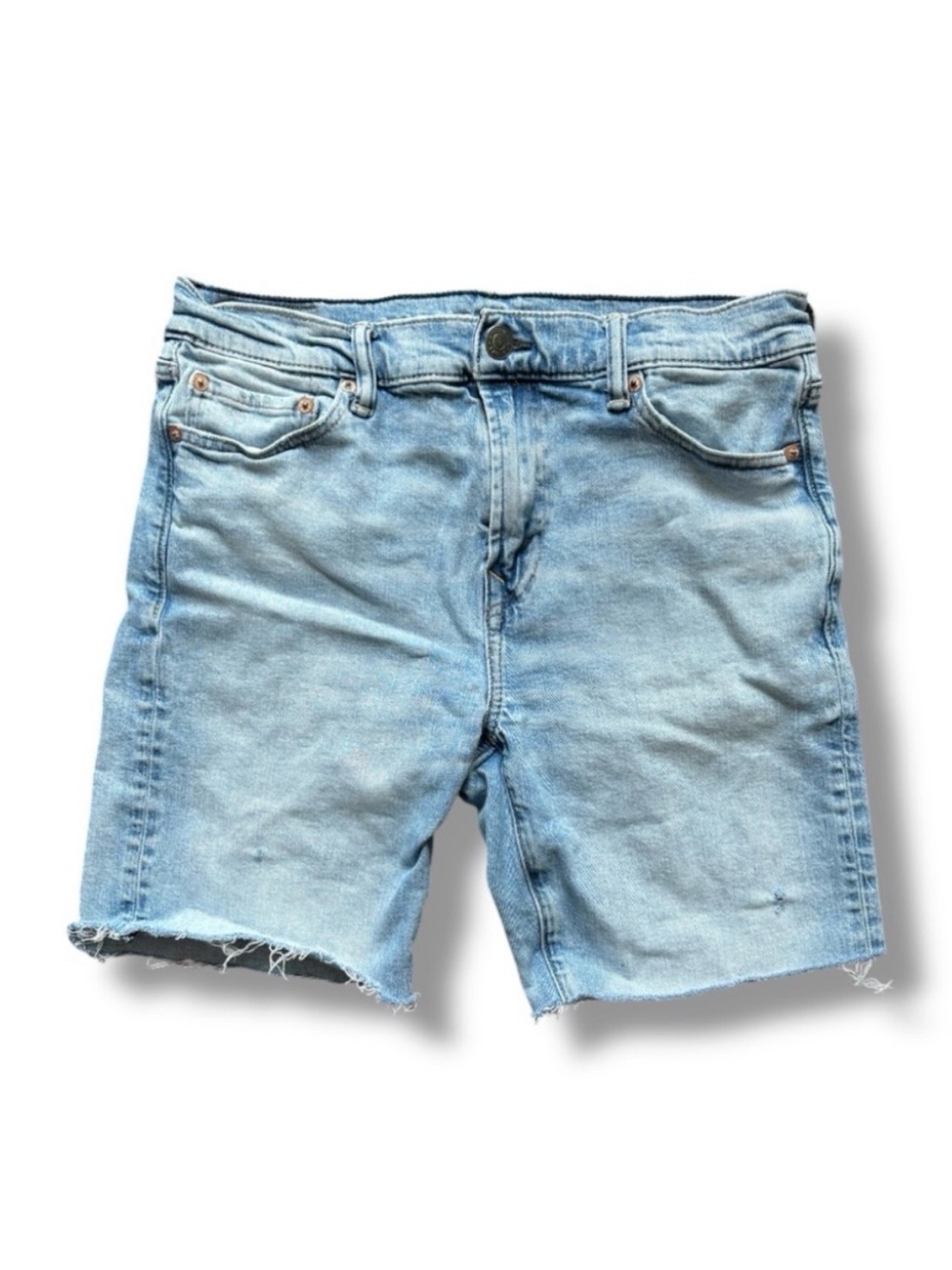 American Eagle Light Wash Jorts Blue Jean Cutoff Denim Shorts Women’s Size 30